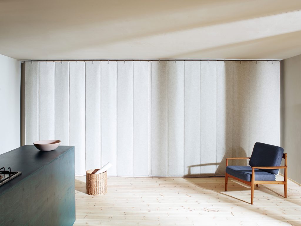 Wärmedämmvorhang, Dämmmaterial, Textile Architektur