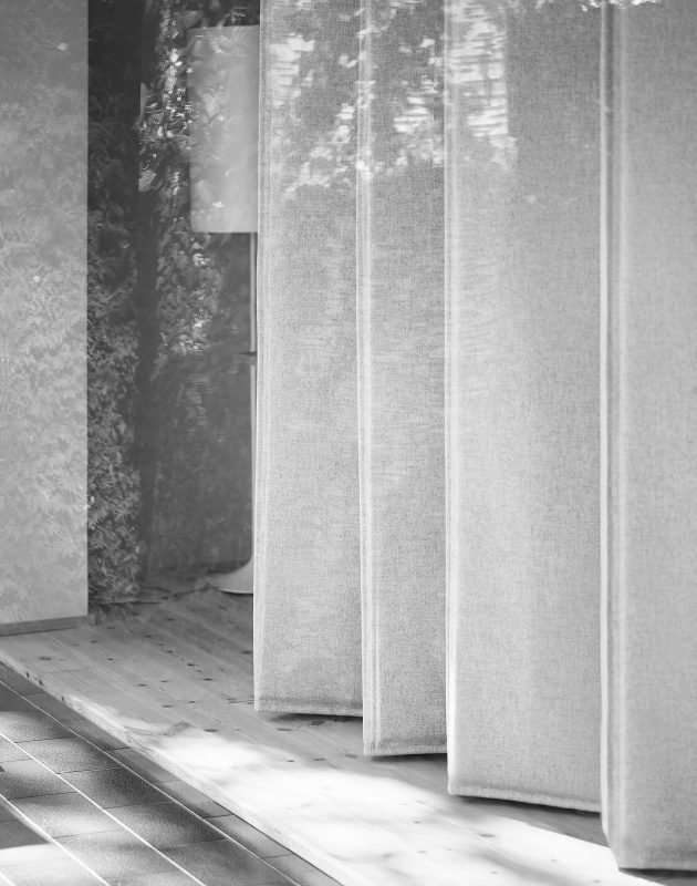 Wärmedämmvorhang, Textile Architektur, Raumteiler